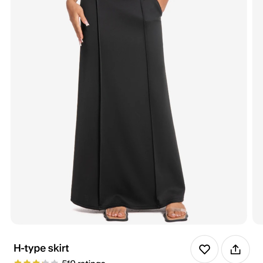 Elegant Black Maxi Skirt